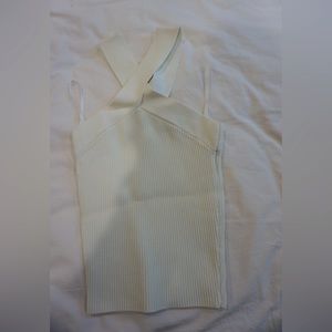 Aritzia Sculpt Knit Criss Cross Cropped Tank